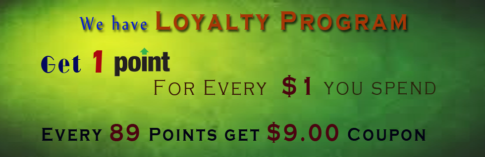 Get 1 point for every dollar you spend